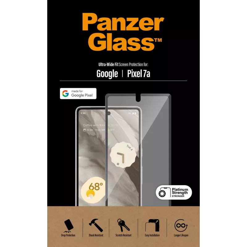 PanzerGlass® näytönsuoja Google Pixel 7a | Ultra Wide Fit