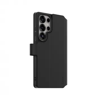 Lompakkokuori PanzerGlass Samsung Galaxy S25 Ultra läpinäkyvä tukijalalla