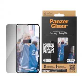 PanzerGlass ® tietosuojanäytönsuoja Samsung Galaxy S24+ | Ultra-Wide Fit EasyAligner-telineellä