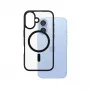 PanzerGlass ® HardCase läpinäkyvä mustalla MagSafe-kehyksellä iPhone 16