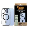 PanzerGlass ® HardCase läpinäkyvä mustalla MagSafe-kehyksellä iPhone 16