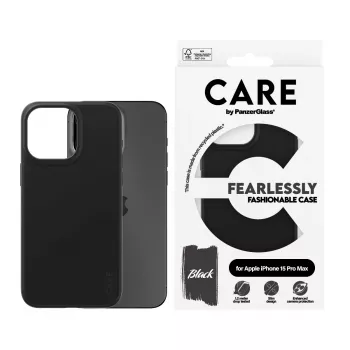 PanzerGlass CARE by muotikuori musta iPhone 15 Pro Max