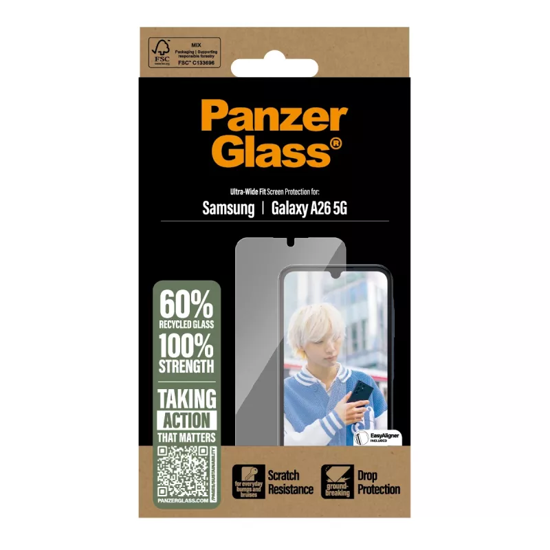 PanzerGlass® näytönsuojakalvo Samsung Galaxy A26 5G | Ultra-Wide Fit