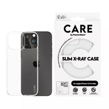 PanzerGlass CARE™ by ® X-Ray kuori iPhone 15 Pro Max, kuori, Apple, Apple - iPhone 15 Pro Max, läpinäkyvä