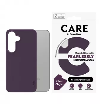 PanzerGlass CARE™ by ® kuori Plum Purple Qi-yhteensopiva Samsung Galaxy S25