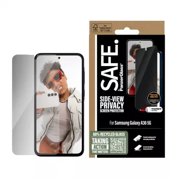 PanzerGlass SAFE. by ® tietosuojanäytönsuoja Samsung Galaxy A36 5G | Ultra-Wide Fit EasyAligner-telineellä