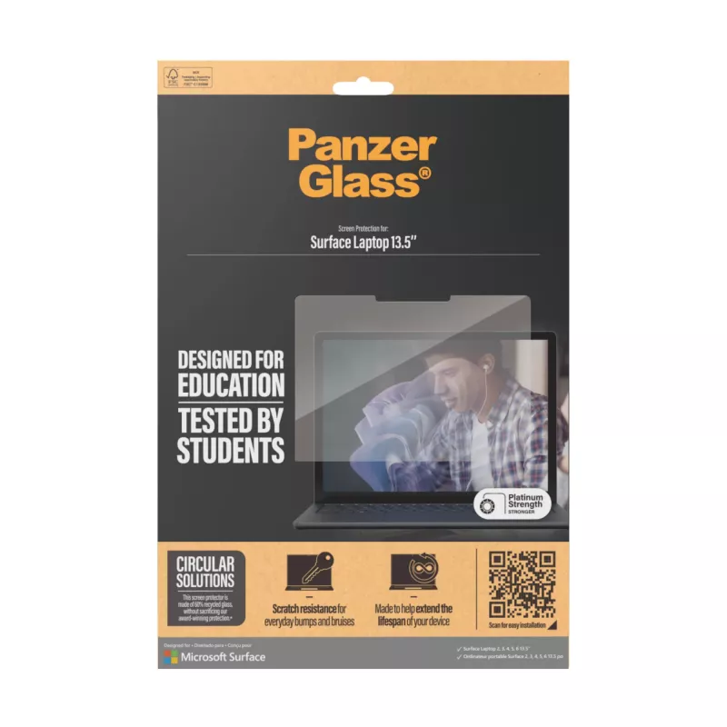 PanzerGlass® näytönsuojakalvo Microsoft Surface Laptop 13,5 tuuman | 6 | 5 | 4 | 3 | 2