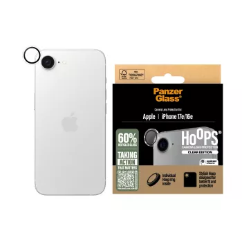 PanzerGlass ® Hoops® -kameran linssinsuoja läpinäkyvä iPhone 17e | 16e