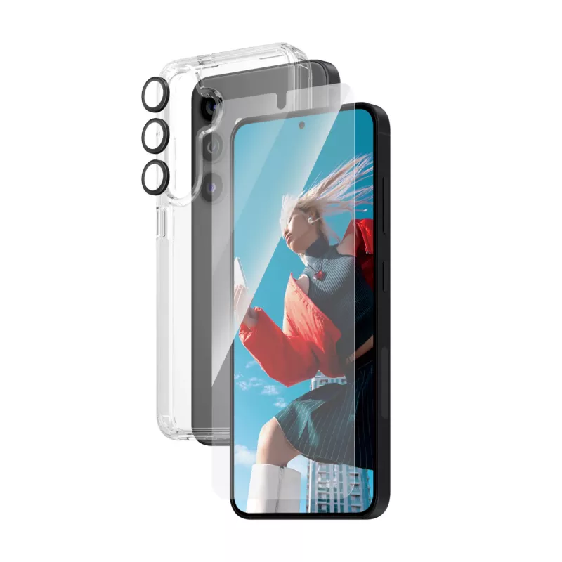 PanzerGlass ® 3-in-1 Bundle Samsung Galaxy S24 | Ultra-Wide Fit EasyAlignerilla