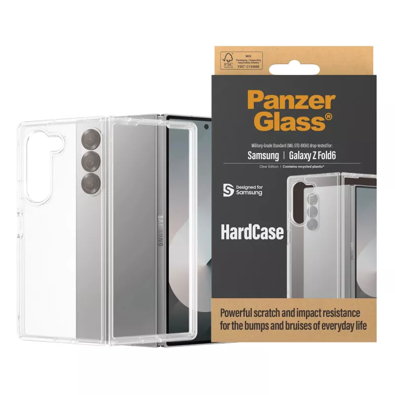 PanzerGlass ® HardCase Transparent Samsung Galaxy Z Fold6, suojakuori, Samsung, Samsung - Galaxy Z Fold6, läpinäkyvä