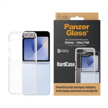 PanzerGlass ® HardCase Transparent Samsung Galaxy Z Flip6, suojakuori, Samsung, Samsung - Galaxy Z Flip6, läpinäkyvä