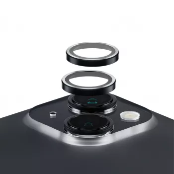 PanzerGlass ® Hoops® kameraobjektiivin suojalasi musta iPhone 15 | 15 Plus