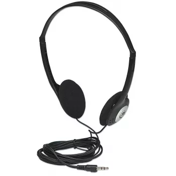 Kuulokkeet MANHATTAN stereo 3,5 mm musta