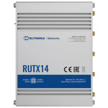 TELTONIKA RUTX14 4G LTE Cat12 Wi-Fi -teollisuusreititin