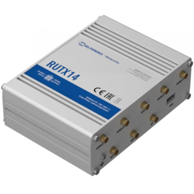 TELTONIKA RUTX14 4G LTE Cat12 Wi-Fi -teollisuusreititin