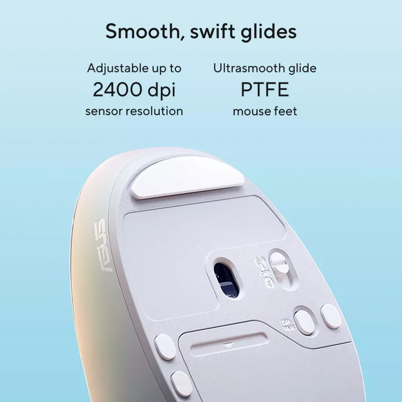 ASUS Fragrance MD101 hiiri Home molempikätinen RF langaton + Bluetooth optinen 2400 DPI