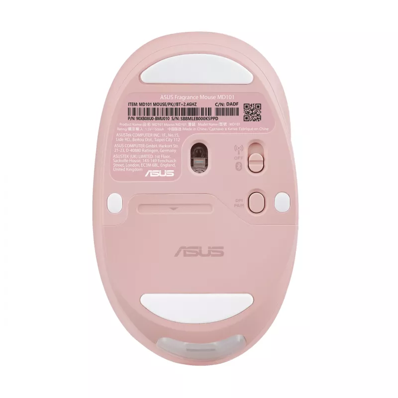 ASUS Fragrance MD101 hiiri Home molempikätinen RF langaton + Bluetooth optinen 2400 DPI