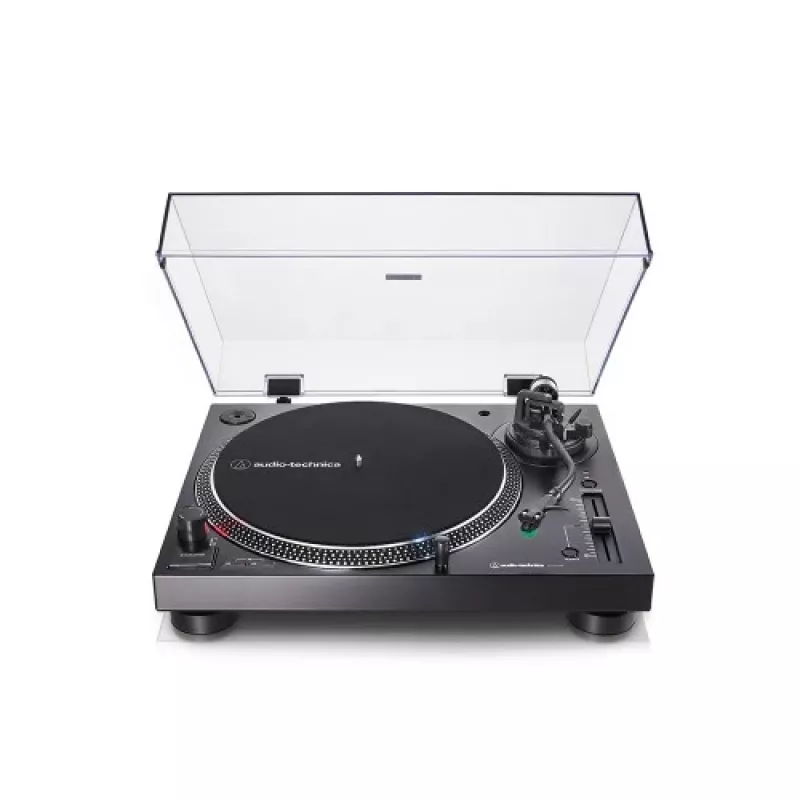 Audio-Technica AT-LP120XUSB suoravetoinen levysoitin (analoginen & USB), hopea