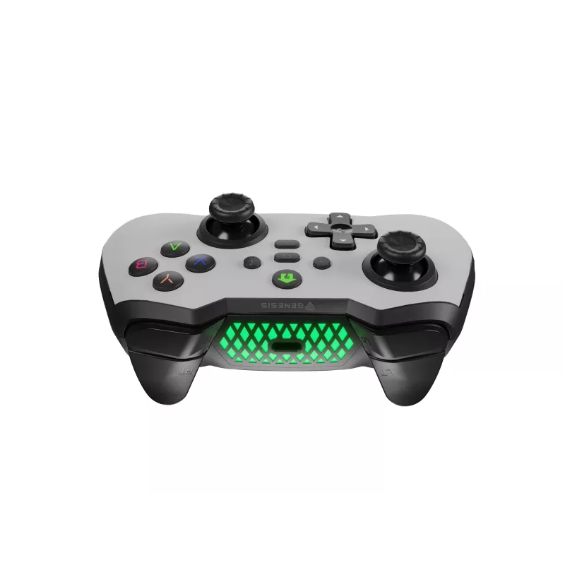 GENESIS Mangan 400 valkoinen Bluetooth-peliohjain analoginen / digitaalinen Android, MAC, Nintendo Switch, PC, iOS