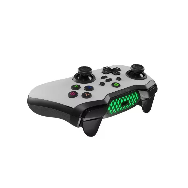 GENESIS Mangan 400 valkoinen Bluetooth-peliohjain analoginen / digitaalinen Android, MAC, Nintendo Switch, PC, iOS