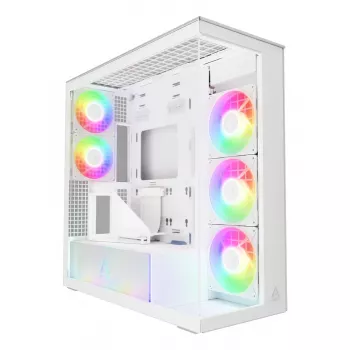 ARCTIC Xtender VG (valkoinen) premium E-ATX PC-kotelo pystysuoralla GPU-asennuksella