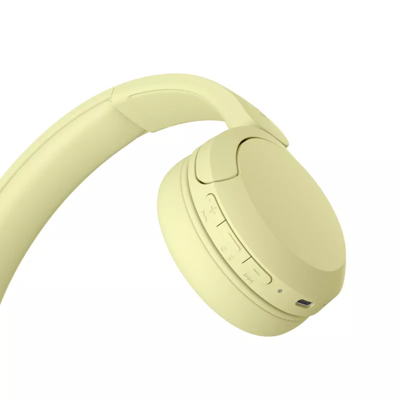 Sony WHCH520Y.CE7, langaton, puhelut/musiikki, 20 - 20000 Hz, 147 g, headset, keltainen