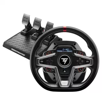 Thrustmaster T248 musta ratti + polkimet PC, PlayStation 4, PlayStation 5