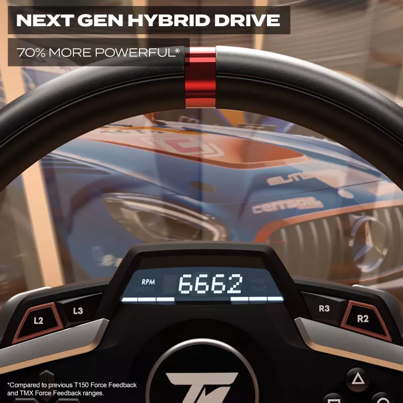 Thrustmaster T248 musta ratti + polkimet PC, PlayStation 4, PlayStation 5