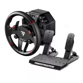 Thrustmaster T598 musta, punainen USB ratti + polkimet analoginen / digitaalinen PC, PlayStation 4, PlayStation 5