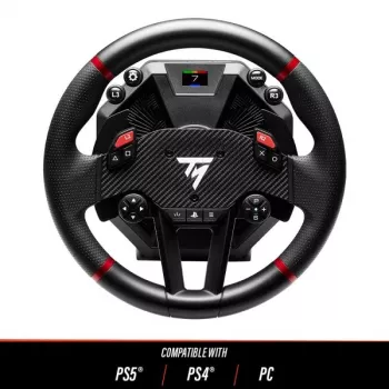 Thrustmaster T598 musta, punainen USB ratti + polkimet analoginen / digitaalinen PC, PlayStation 4, PlayStation 5