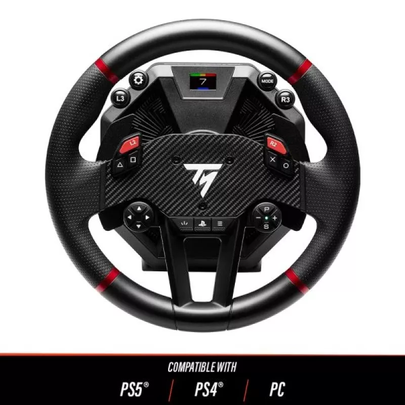 Thrustmaster T598 musta, punainen USB ratti + polkimet analoginen / digitaalinen PC, PlayStation 4, PlayStation 5