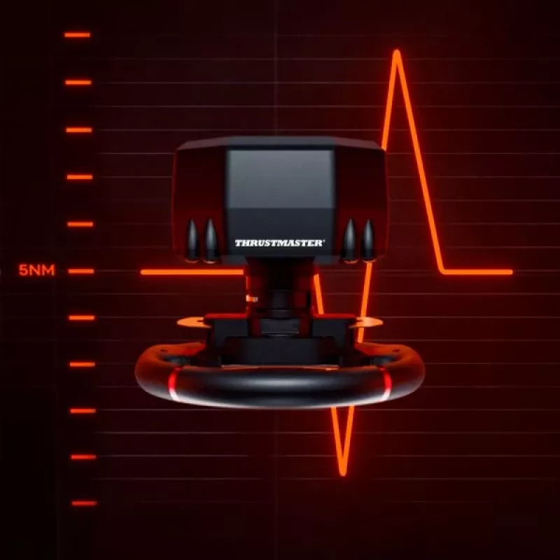 Thrustmaster T598 musta, punainen USB ratti + polkimet analoginen / digitaalinen PC, PlayStation 4, PlayStation 5