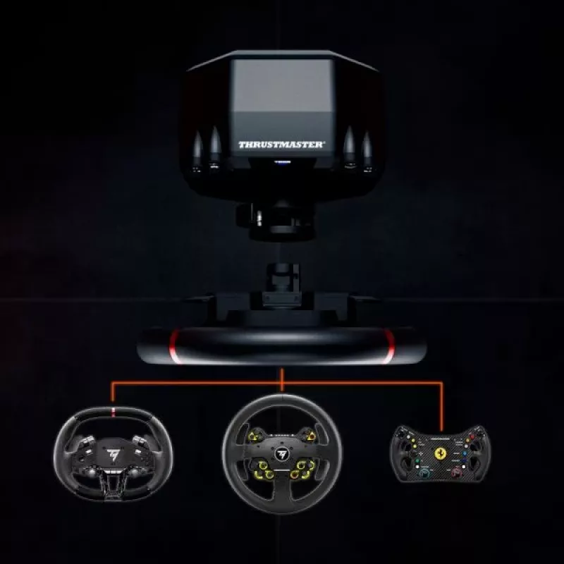 Thrustmaster T598 musta, punainen USB ratti + polkimet analoginen / digitaalinen PC, PlayStation 4, PlayStation 5