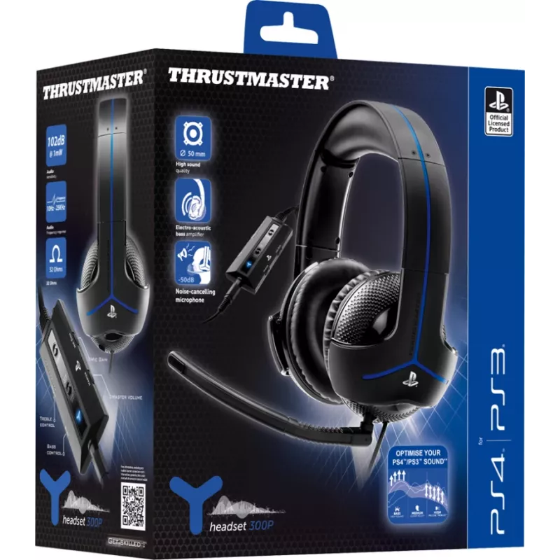 Thrustmaster Y-300P headset johdollinen Head-band Gaming musta
