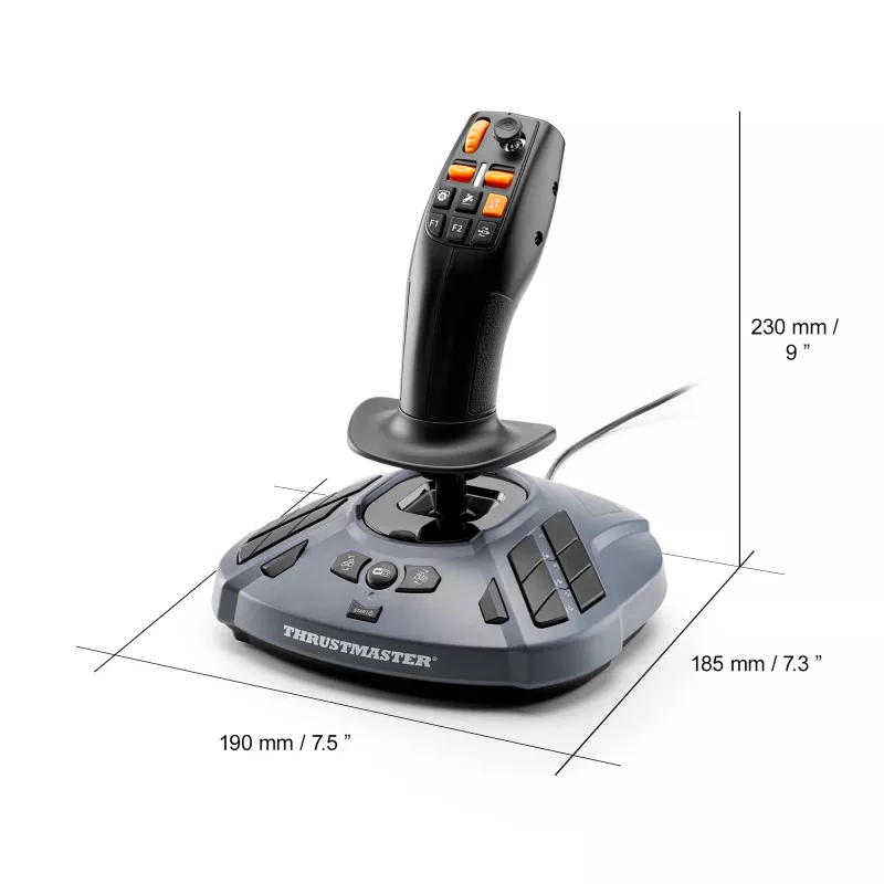 Thrustmaster SimTask FarmStick, monitoimijoystick maatalouteen