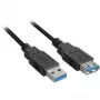 SHARKOON USB-kaapeli - 2xUSB3.0-a USB 3.2 Gen 1 (3.1 Gen 1) USB A - 1 m