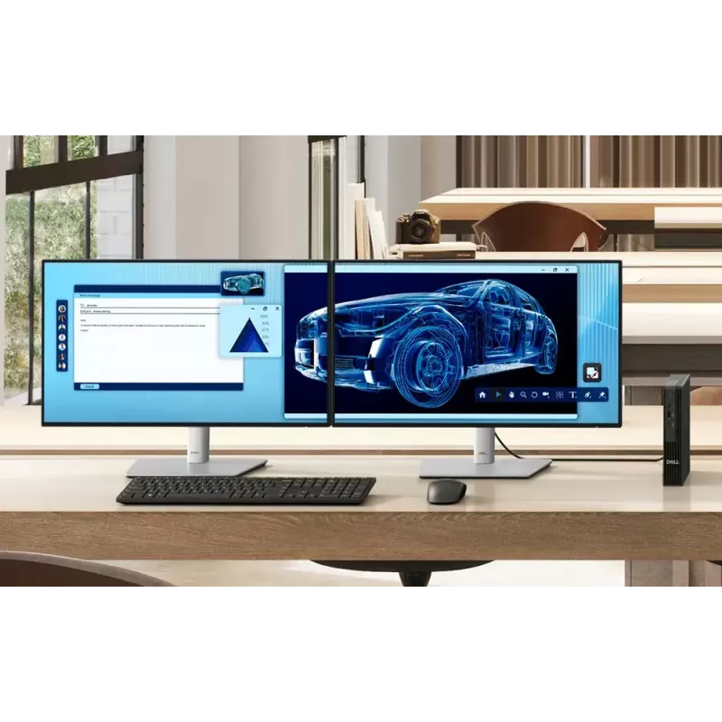 DELL Pro QBM1250 Plus Intel Core Ultra 7 265 16 GB DDR5-SDRAM 512 GB SSD Windows 11 Pro Micro PC -minitietokone musta
