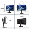 Philips 3000 series 24B2U3301/00 -tietokonenäyttö 60,5 cm (23,8 inch) 1920 x 1080 pikseliä Full HD LCD musta