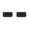 Samsung EP-DN975 - USB-kaapeli - USB-C (M) - USB-C (M) - USB 2.0 - 1 m - USB-virtalähde (5A, 100 W) - musta - malleihin Galaxy Note10, Note10+, Note1