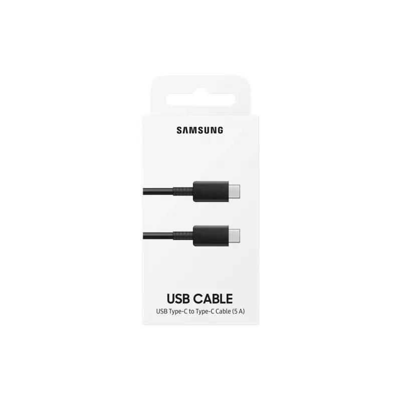 Samsung EP-DN975 - USB-kaapeli - USB-C (M) - USB-C (M) - USB 2.0 - 1 m - USB-virtalähde (5A, 100 W) - musta - malleihin Galaxy Note10, Note10+, Note1
