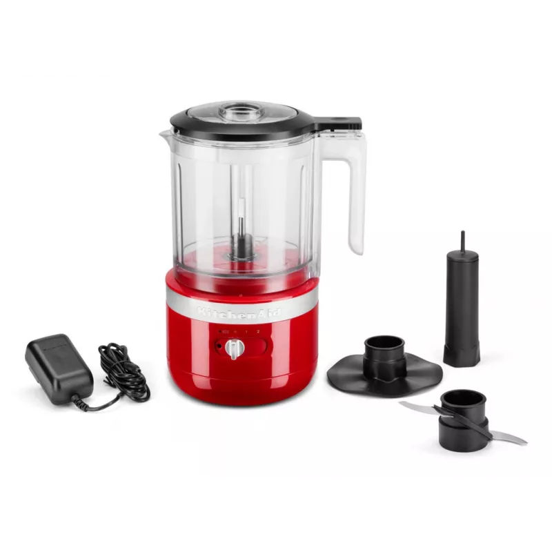 Sähköinen elintarvikkeiden pilkkoja KitchenAid 5KFCB519EER 1,19 l 24 W läpinäkyvä punainen