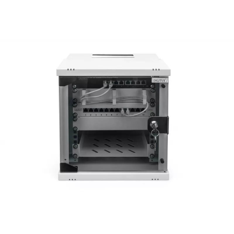 DIGITUS 10IN 6U seinäkotelo - SOHO PRO 325 x 315 x 300mm harmaa