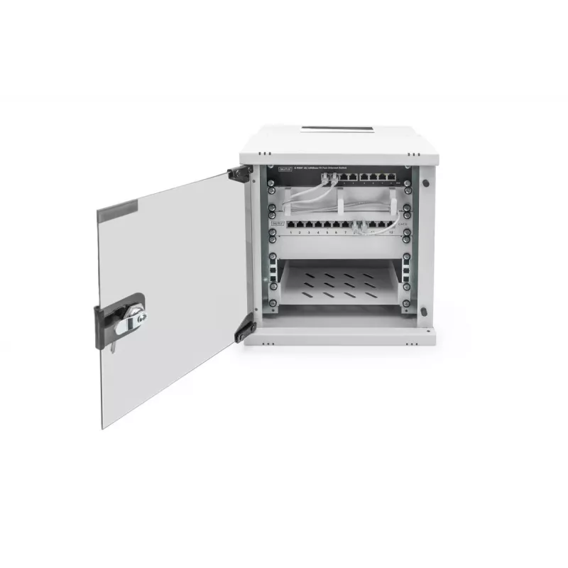 DIGITUS 10IN 6U seinäkotelo - SOHO PRO 325 x 315 x 300mm harmaa