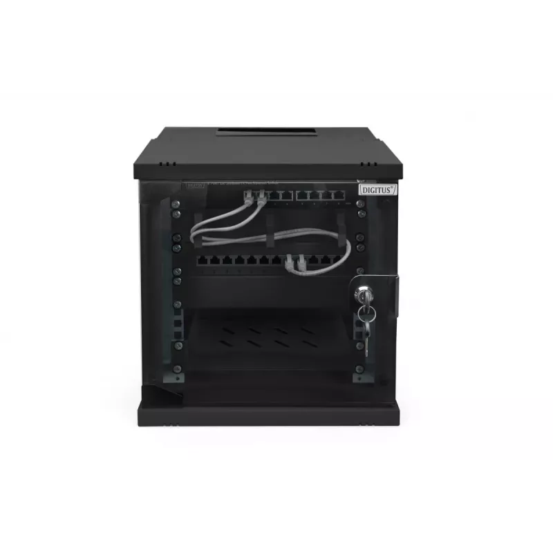 DIGITUS 10IN 6U seinäkotelo - SOHO PRO 325 x 315 x 300 mm musta