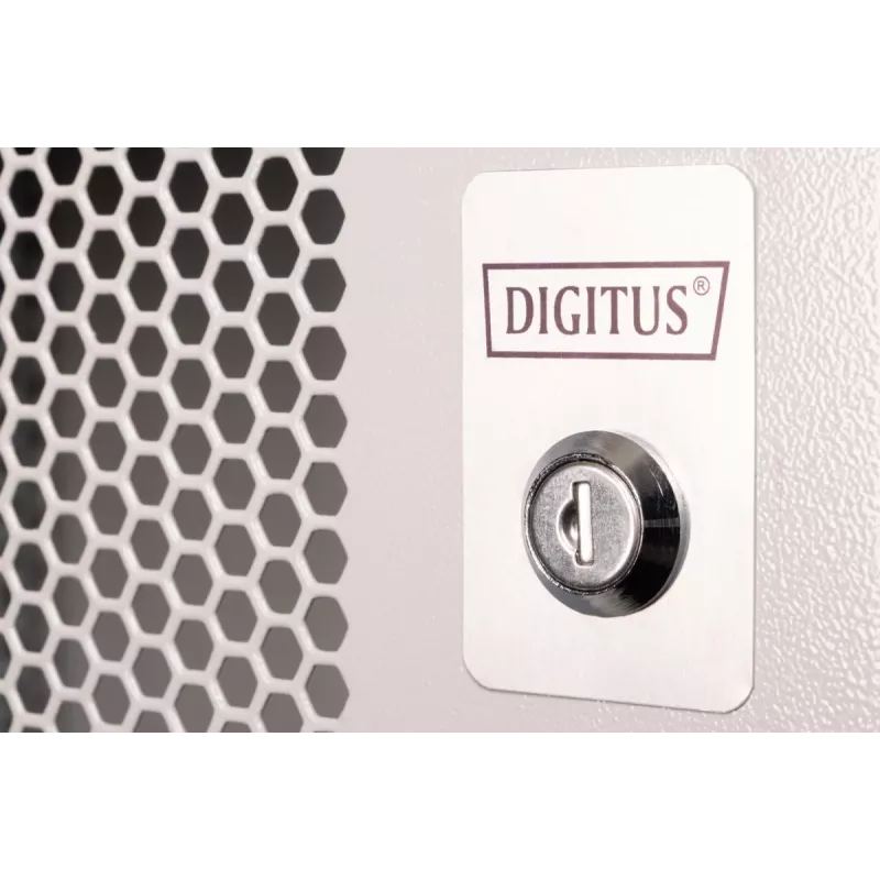 DIGITUS 19 inch 7U seinäkotelo - SOHO Pro rei'itetty ovi 370 x 540 x 400mm kokoamaton harmaa