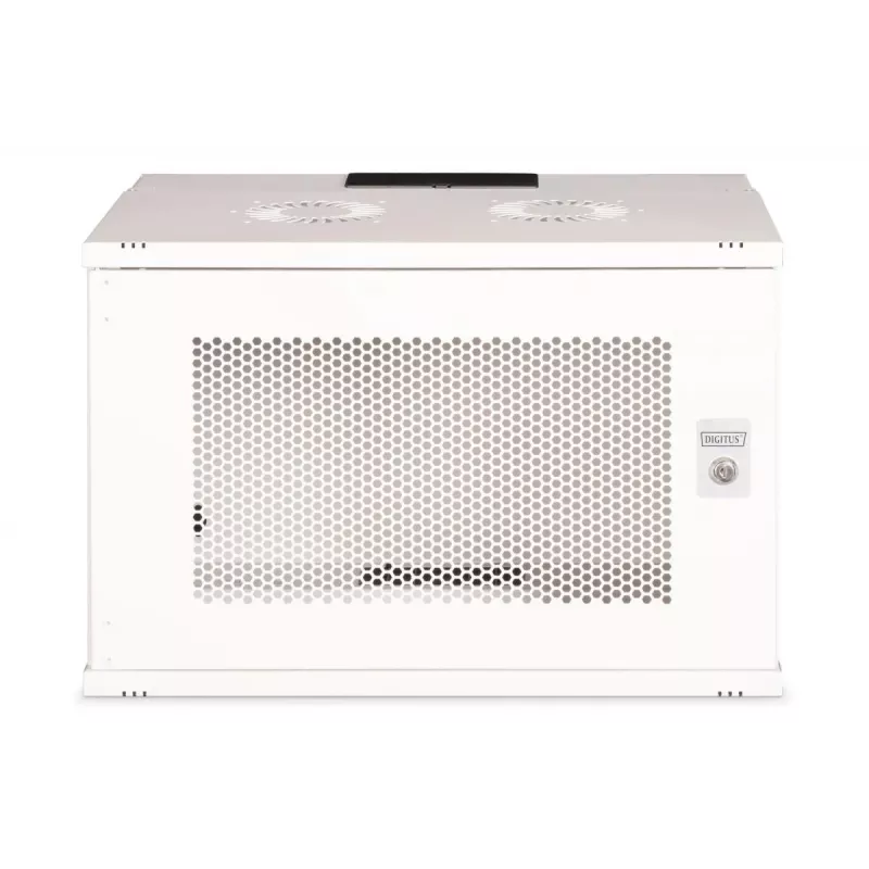 DIGITUS 19 inch 7U seinäkotelo - SOHO Pro rei'itetty ovi 370 x 540 x 400mm kokoamaton harmaa