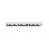 DIGITUS DN-91624S-EA 19 tuuman kytkentäpaneeli, CAT6A-luokka EA, suojattu, 24-porttinen RJ45, LSA, 1U, vaaleanharmaa RAL 7035