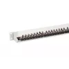 DIGITUS DN-91624S-EA 19 tuuman kytkentäpaneeli, CAT6A-luokka EA, suojattu, 24-porttinen RJ45, LSA, 1U, vaaleanharmaa RAL 7035