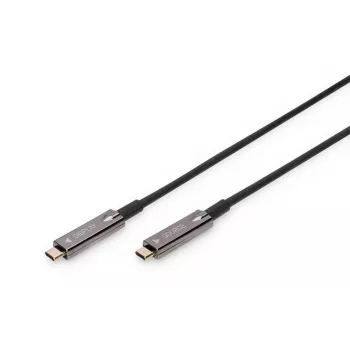 DIGITUS USB Type-C - USB Type-C AOC hybridi-kuitu-kaapeli 4K@60Hz USB 3.1 Gen 1, 20 m