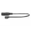 DIGITUS USB 2.0 -adapterikaapeli, OTG, Type Micro B - A M/F, 15 cm, USB 2.0 -yhteensopiva, kulmikas, musta